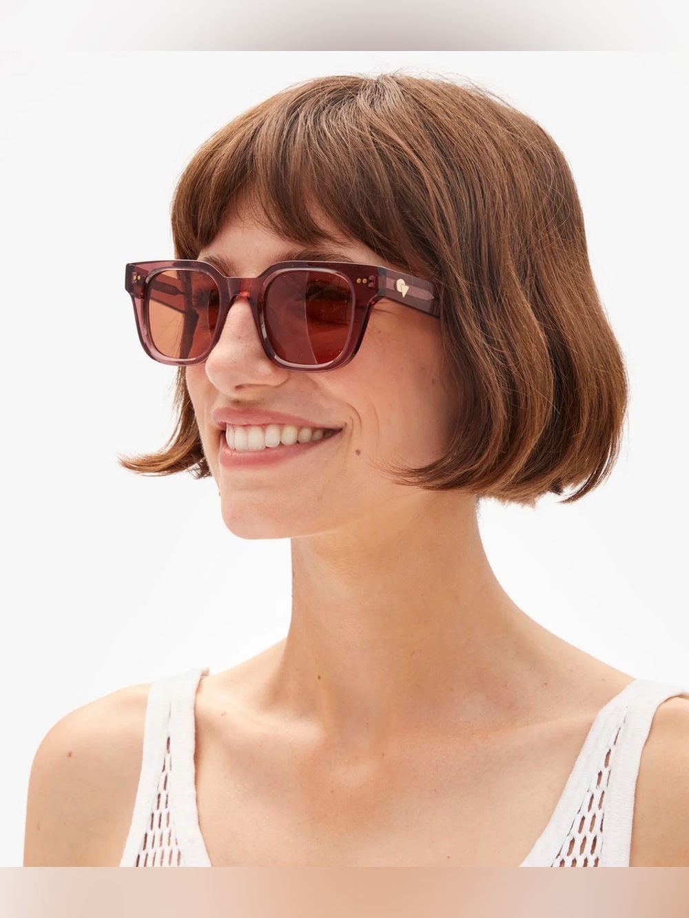 Clare V James Classic Unisex Sunglasses in Plummy